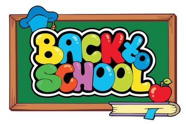 Back to school theme 1 Royalty Free Vector Image