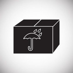Box icon on background for graphic and web design vector