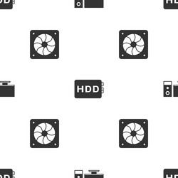 set computer monitor hard disk drive hdd vector image