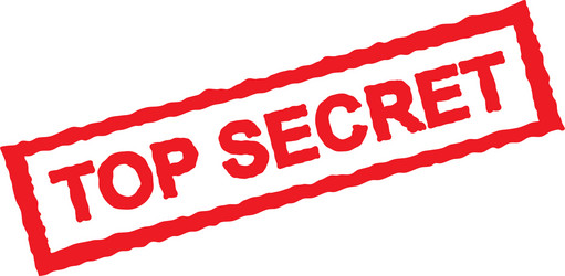 top secret sign vector