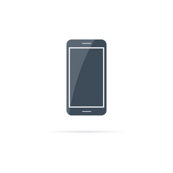 Touch modern smartphone icon in flat style vector