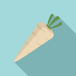 parsnip icon flat style vector image