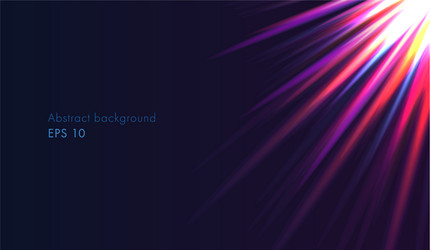 Abstract neon light rays background Royalty Free Vector