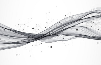 abstract flowing wave lines design element vector image