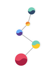 infographic element analysis data graph or time vector image