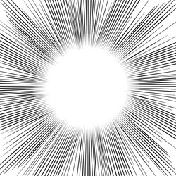 radial speed lines graphic effects vector