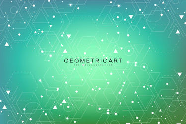 science network pattern connecting lines and dots vector image