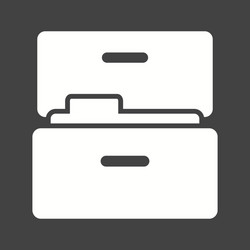 Files in drawer vector