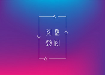 Neon gradient ui ux background trendy web color vector