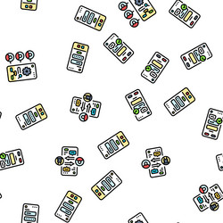 ui ux digital develop code app seamless pattern vector image