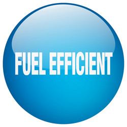 Fuel efficient blue round gel isolated push button vector