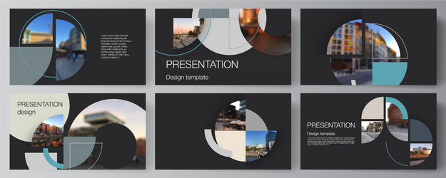 layout presentation slides design vector image
