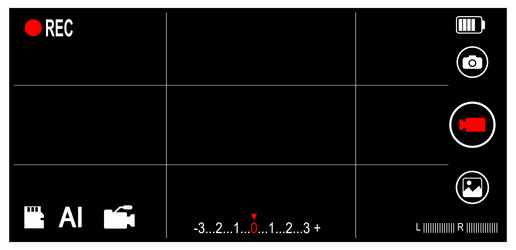 Viewfinder and button a cellphone camera indicator vector