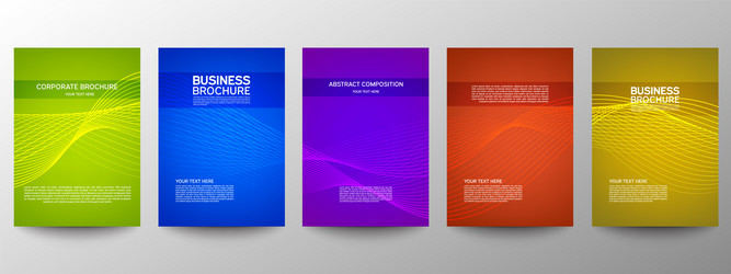 cover geometric minimal set abstract line pattern vector image