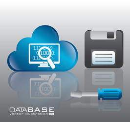 database design vector image
