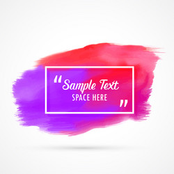 Watercolor Stain Background - Text Space Vector Image