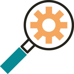 seo setting web development icon line and fill vector image