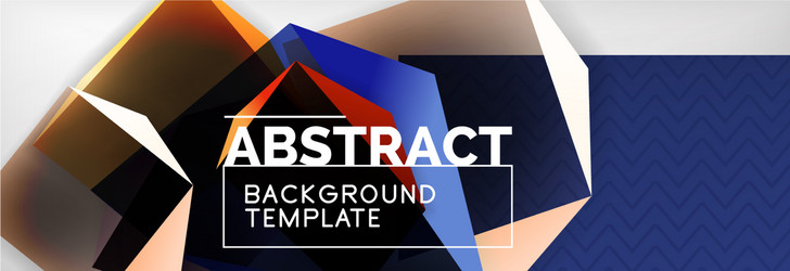 triangular 3d geometric shapes composition vector image