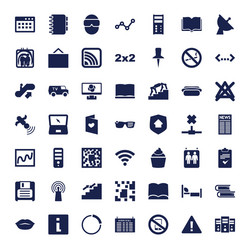 49 information icons vector