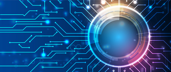 Artificial Intelligence Technology Background vector
