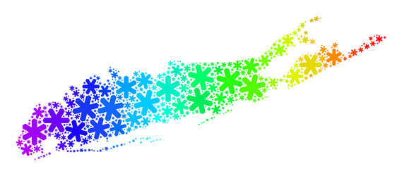 Spectral Gradient Map of Long Island