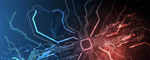 abstract background on technological vector image