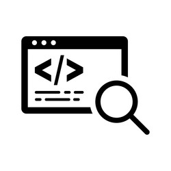 coder finding icon vector image