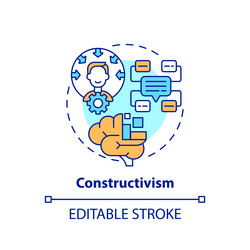 Constructivism Icon - Learning Theory vector image