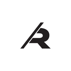 Letter k r simple slice geometric logo Royalty Free Vector