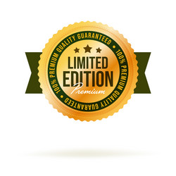 100 percent quality guaranteed label for limited vector