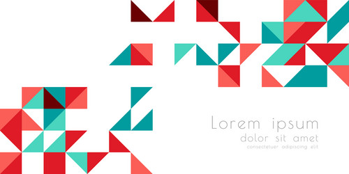 abstract background with triangle texture border vector image
