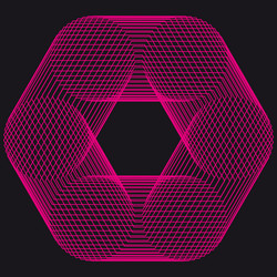 abstract generative art object vector image