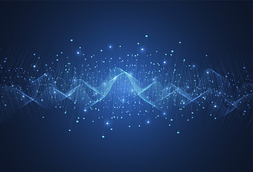 abstract technology background with big data vector image