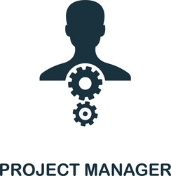 Project manager icon creative element design from vector