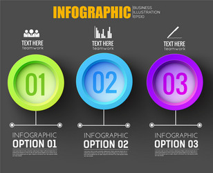 business infographic concept for website vector