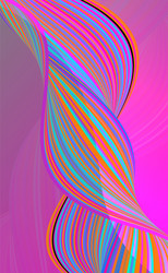 Dynamic color abstract wave background vector