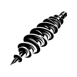 x-default auger bit silhouette with dynamic vector image