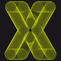 abstract generative art object vector image