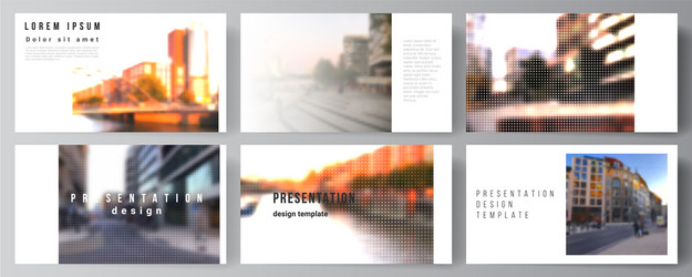 layout presentation slides design vector image