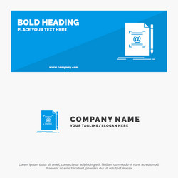 note letter text mail create solid icon website vector image