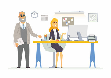 Graphic cartoon character work-life balance Vector Image
