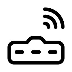 wireless keyboard an input device for typing vector image