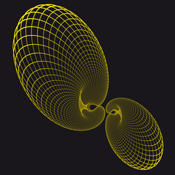 abstract generative art object vector image