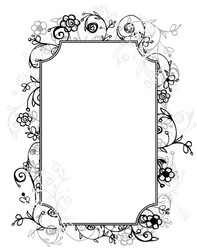 floral frame Vector Image