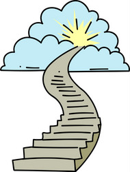 Stairway to heaven vector