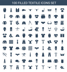 Textile icons Royalty Free Vector Image - VectorStock