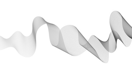 abstract backdrop with grey wave gradient lines vector image