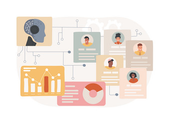 ai-analyzed user behavior abstract concept vector image