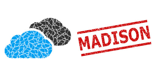 clouds recursion composition items vector image