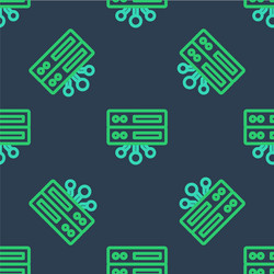 line server data web hosting icon isolated vector image